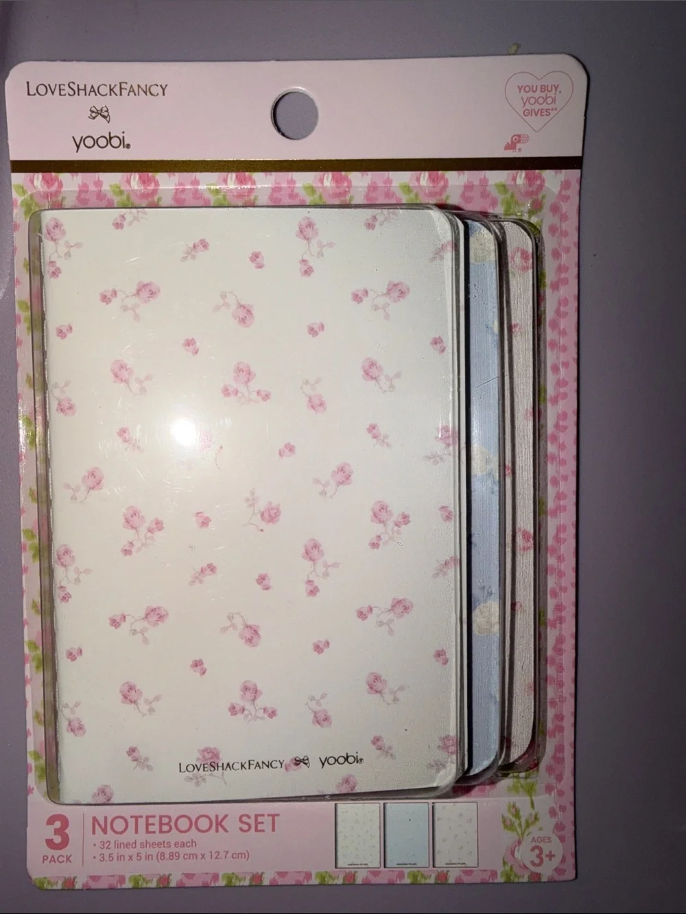 Yoobi X Loveshackfancy notebook & Folder Set
